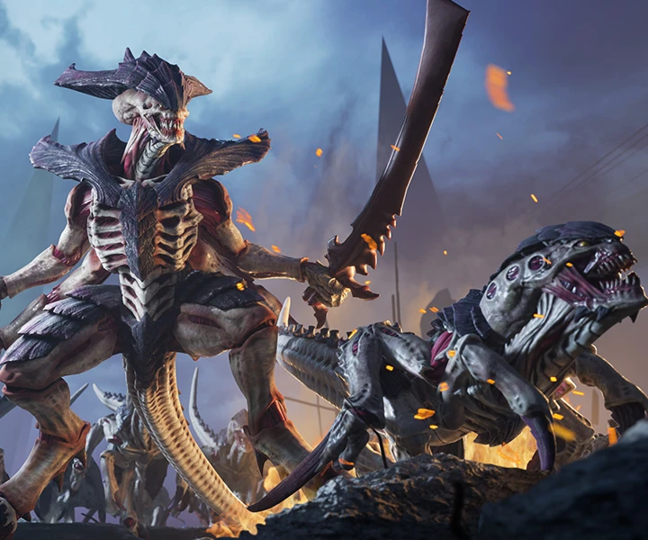 Warhammer-40000-Space-Marine-VR-by-Zero-Latency-Tyranid-Warrior-Game-Experience